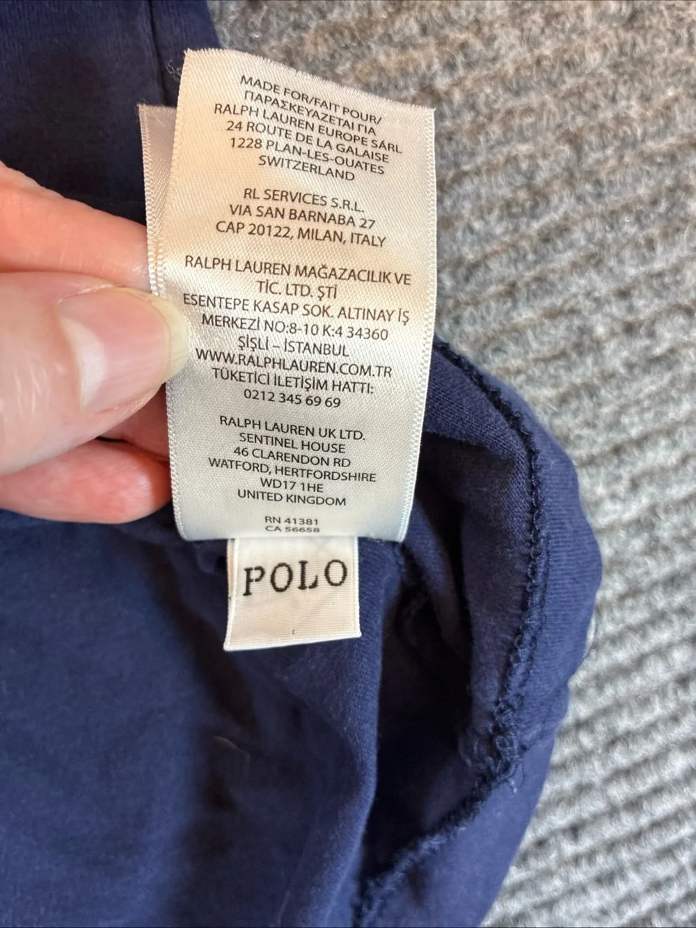 Polo Ralph Lauren Men P-WING New York 1967 Navy SS T-Shirt Size Large Tee